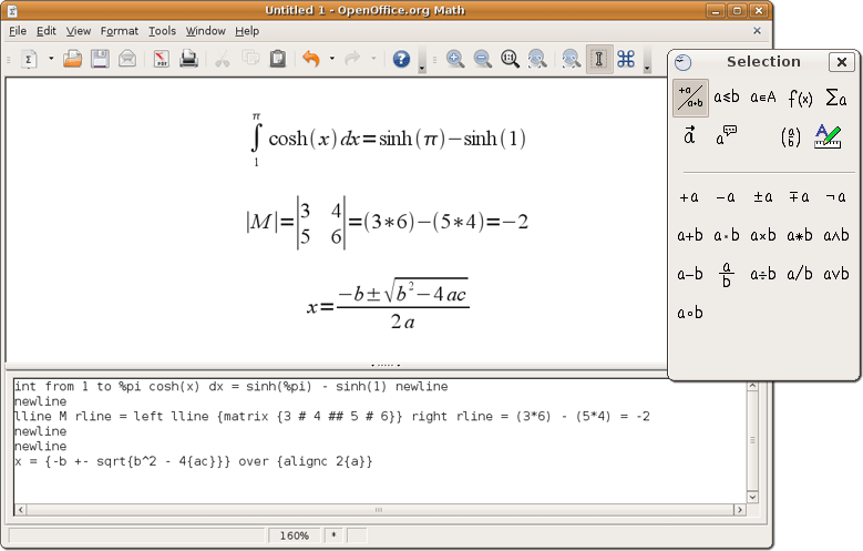 OpenOffice Math